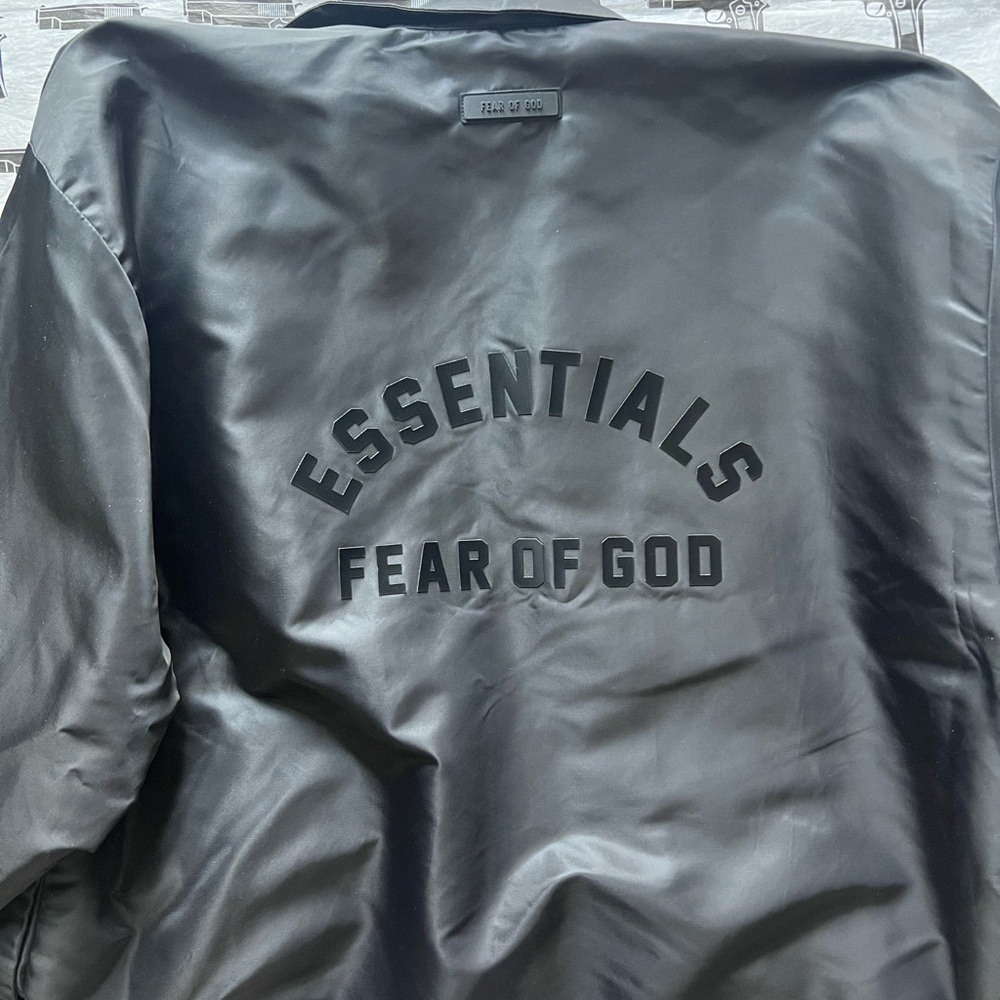 Essentials Black Windbreaker Jacket - image 1